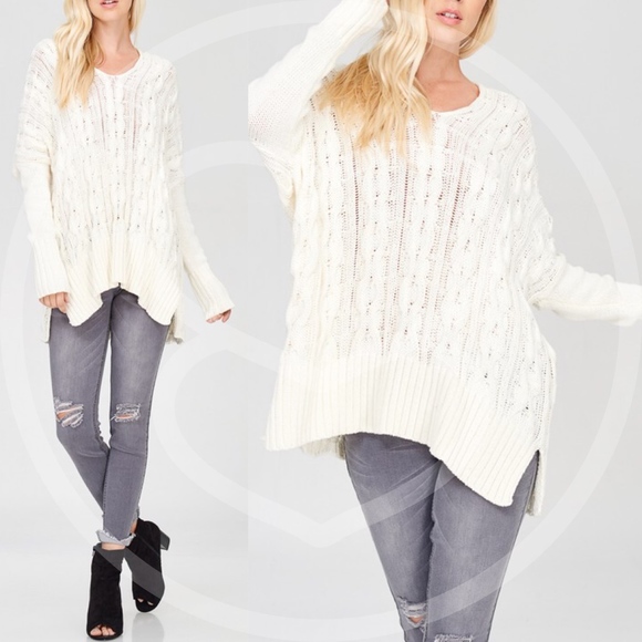 TRENTON Knit Sweater - CREAM - Picture 5 of 6