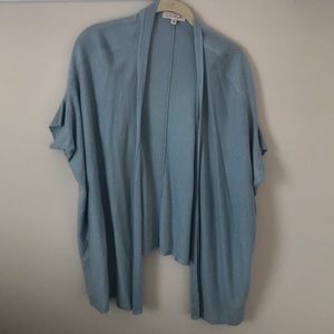 LaRok light blue short sleeve cardigan sweater