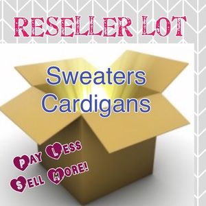 Reseller wholesale chunky sweater cardigans L XL