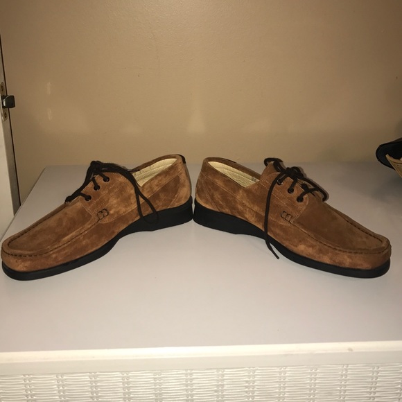 NWOT AMALFI by Rangoni LUXURIOUS Italian Cashmere Suede Leather Flats Loafers - Picture 7 of 9