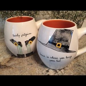 Rae Dunn Thanksgiving Mug Duo