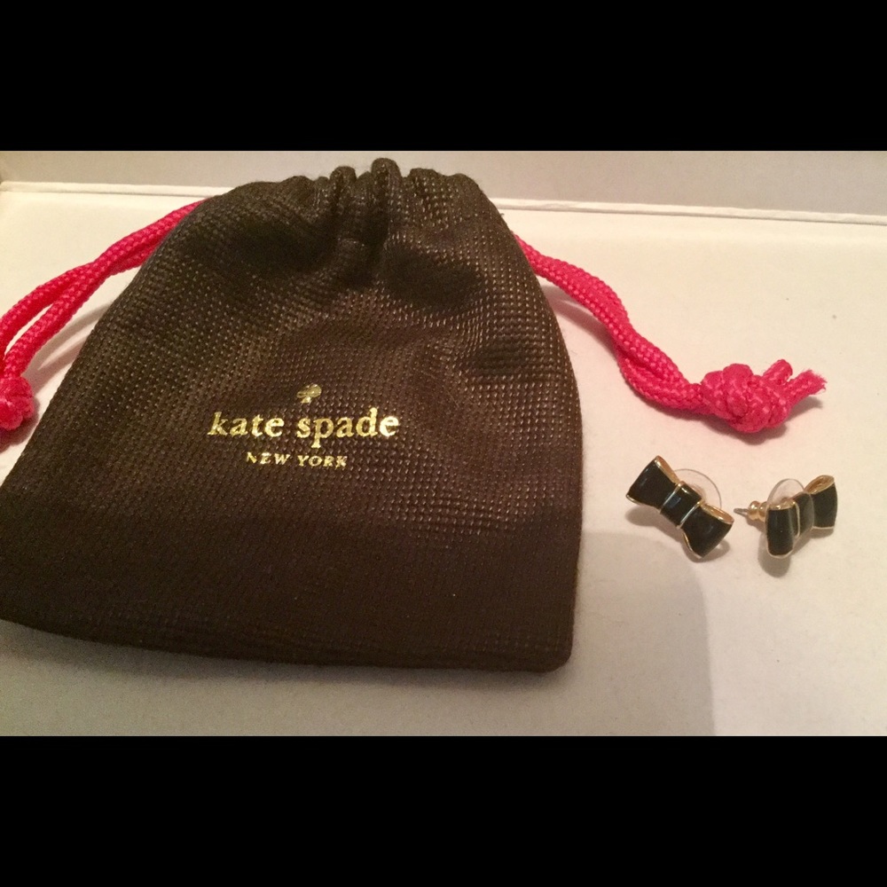 Kate Spade Enameled Bow Earrings