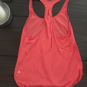 Lulu flowing style ruffle racerback tank