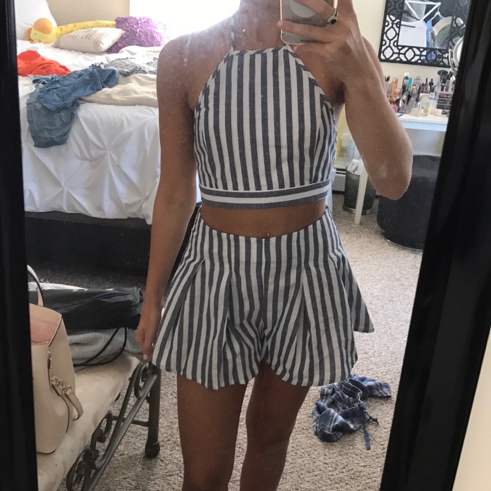 NWOT 2 Piece Co ord Stripe set - Picture 2 of 3
