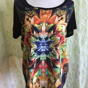 Forever 21 plus size XL gem print shirt