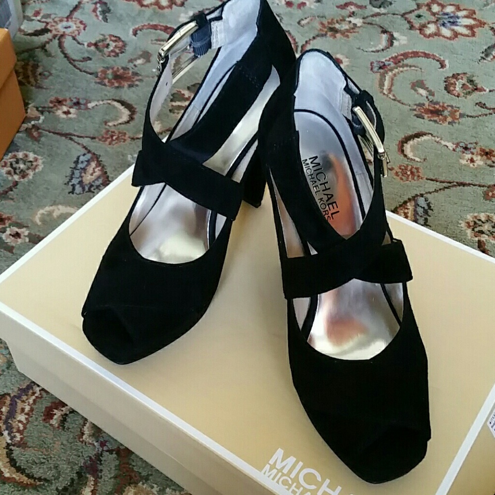 Michael Kors peep toe dress heels
