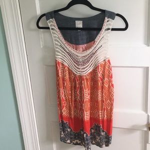 Anthropologie patterned tank
