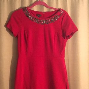 Red cocktail dress