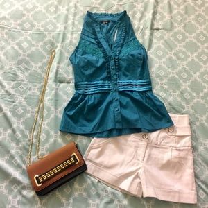 XOXO Buttoned Halter Top