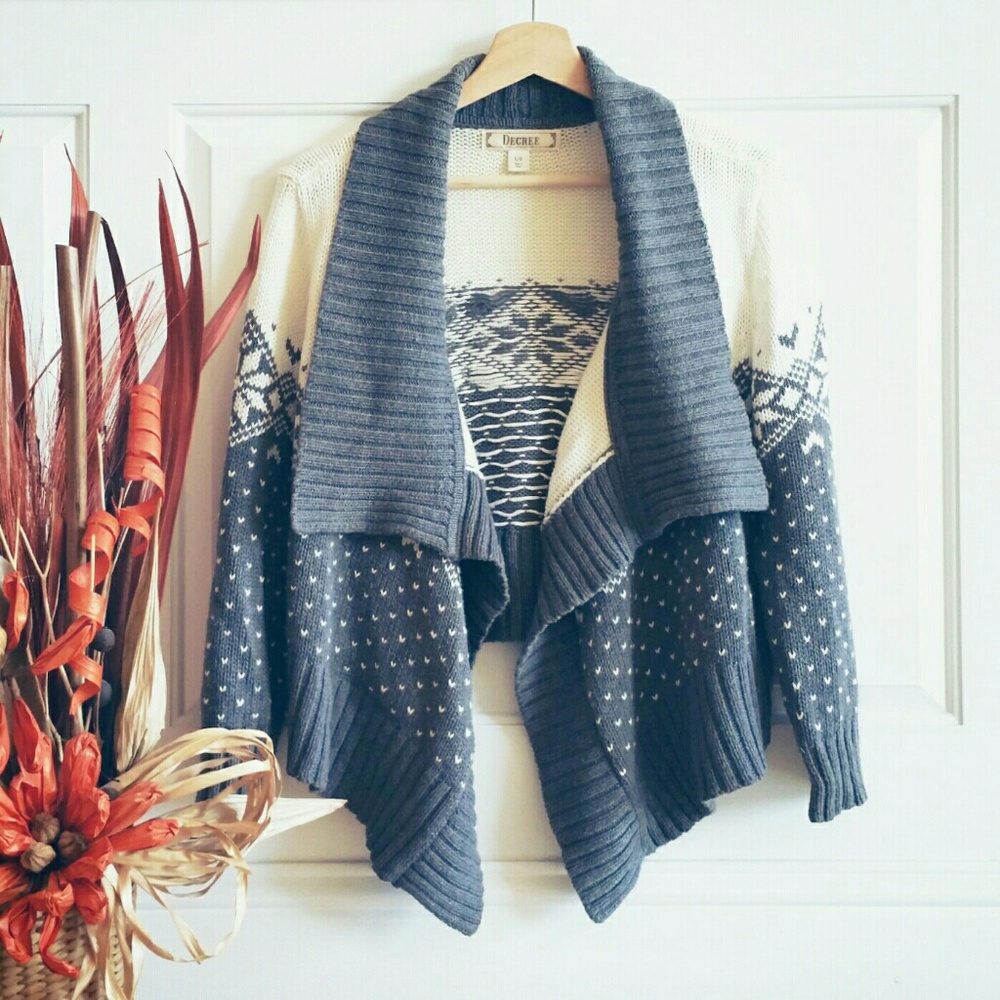 Assymetrical Knit Cardigan
