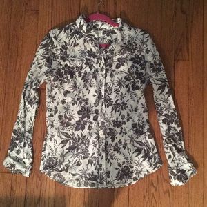 Floral J. Crew button down