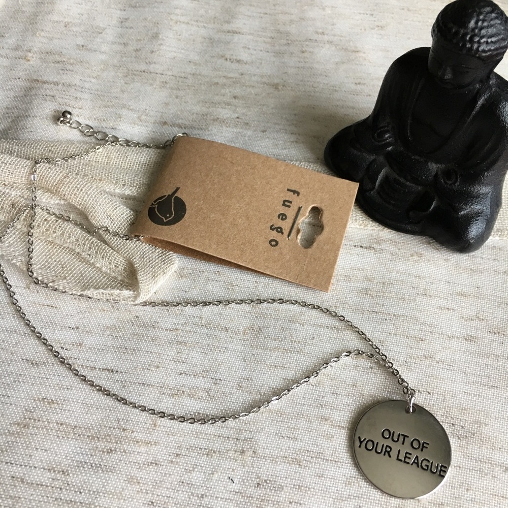 Fuego Out Of Your League Silver Tone Necklace
