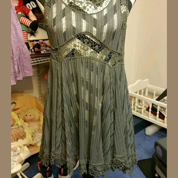 Free people sleepless nights tunic dress gray xs - Picture 2 of 6