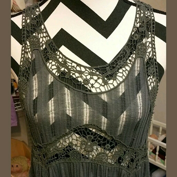 Free people sleepless nights tunic dress gray xs - Picture 3 of 6