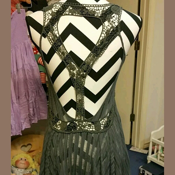 Free people sleepless nights tunic dress gray xs - Picture 4 of 6