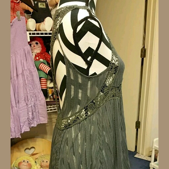 Free people sleepless nights tunic dress gray xs - Picture 5 of 6