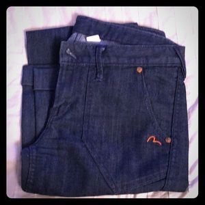 Super stylish wide leg Evisu denim 👖. Gently worn