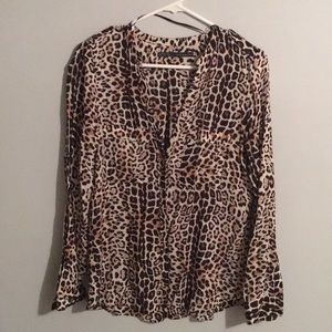 Zara leopard print top!
