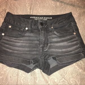 Black American Eagle 🦅 shortie shorts