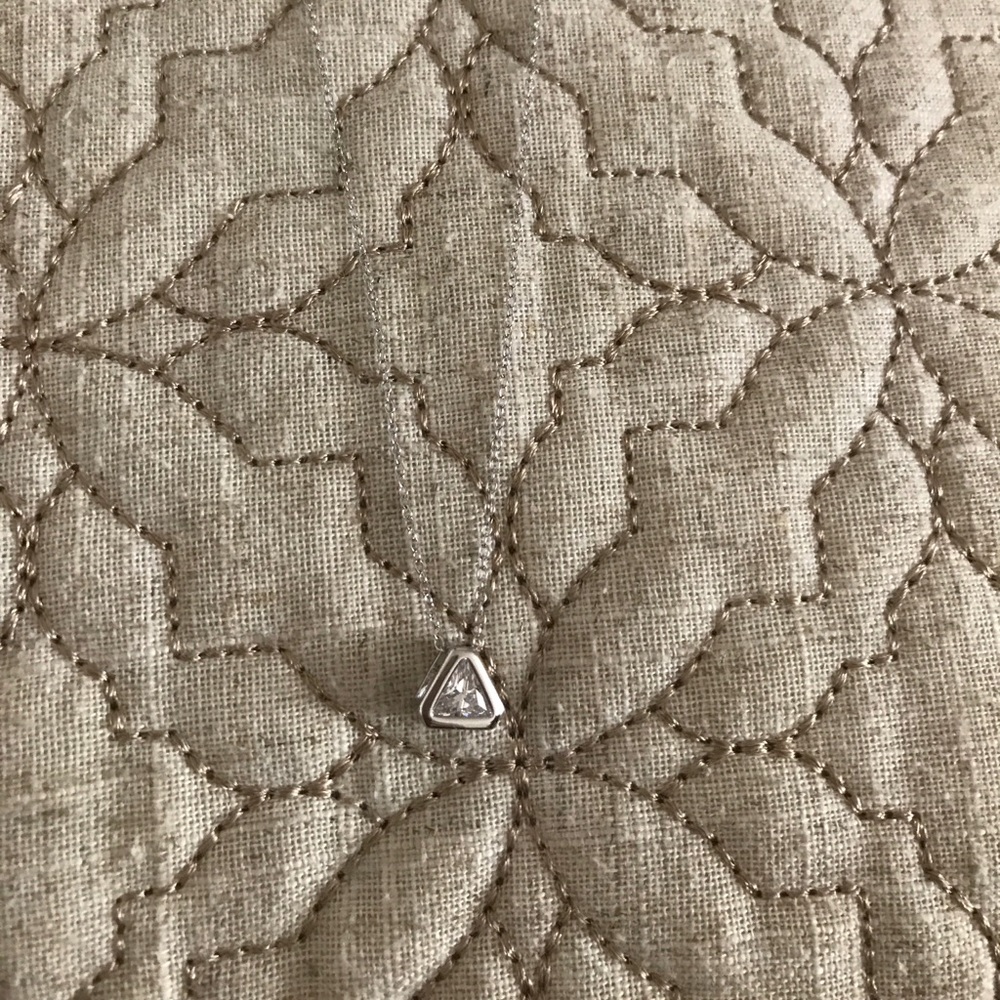 Sterling Silver 925 Crystal Necklace