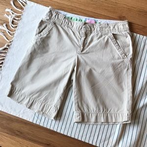 Lilly Pulitzer, khaki, Bermuda shorts! Lilly Pulitzer, khaki, Bermuda shorts!