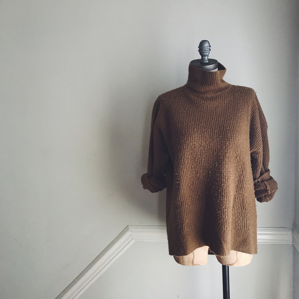 Madewell Wafflestitch Turtleneck Sweater