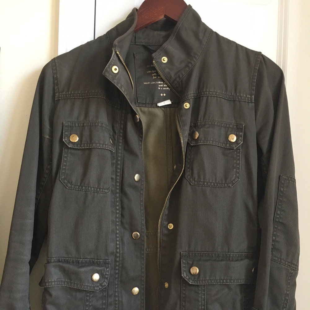 Used J.Crew Downtown Field Jacket in Olive Green