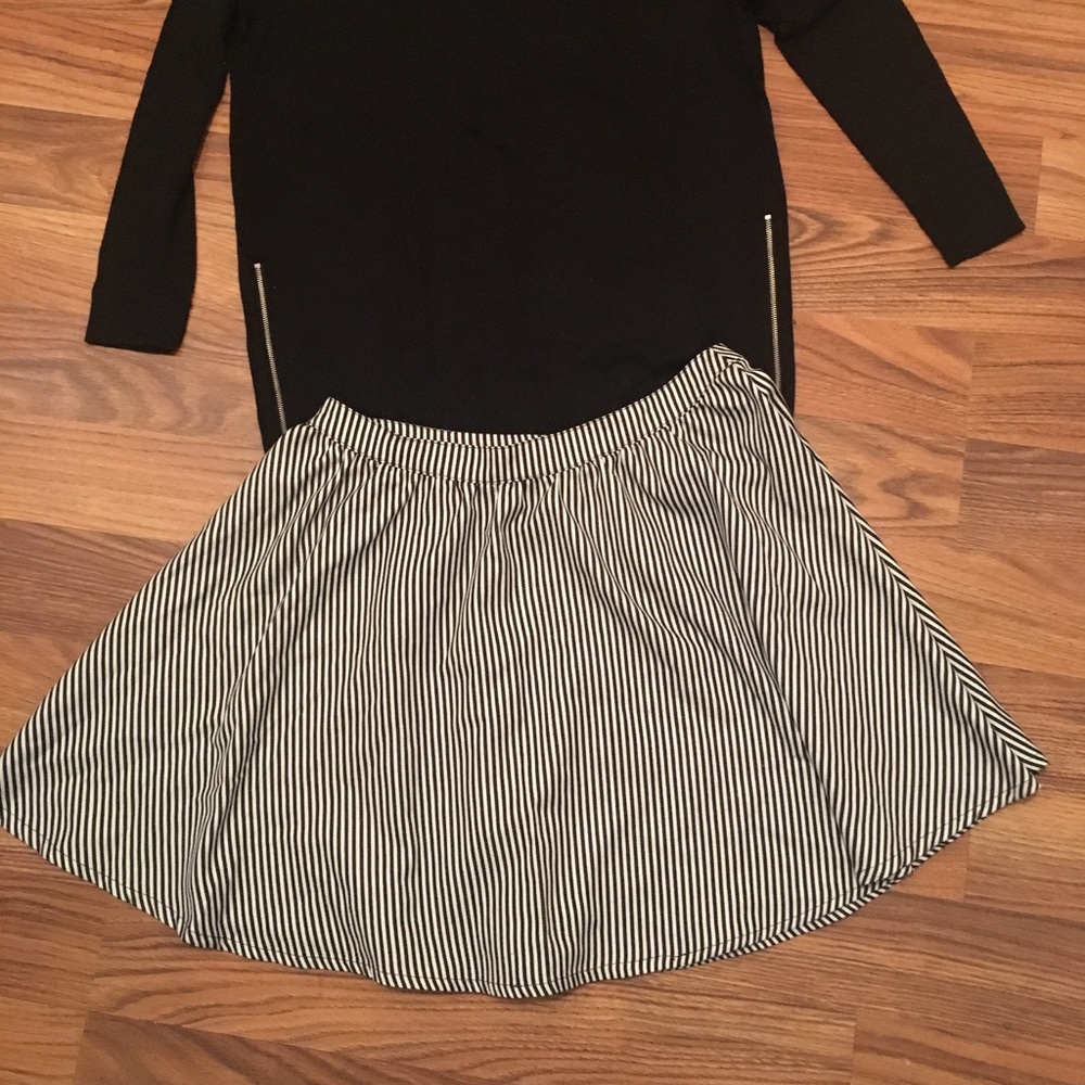 Forever 21 striped circle skirt NWT size L