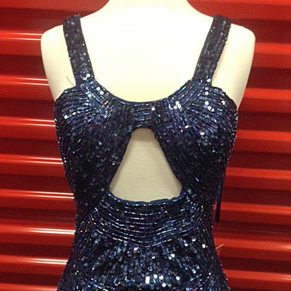 NEW Gown Party Prom Long Evening Dress Navy