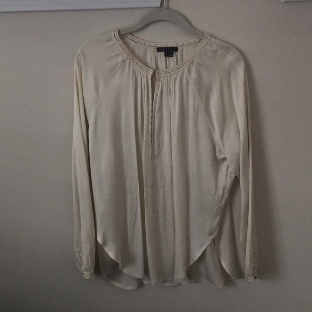 Silk cream Vince blouse
