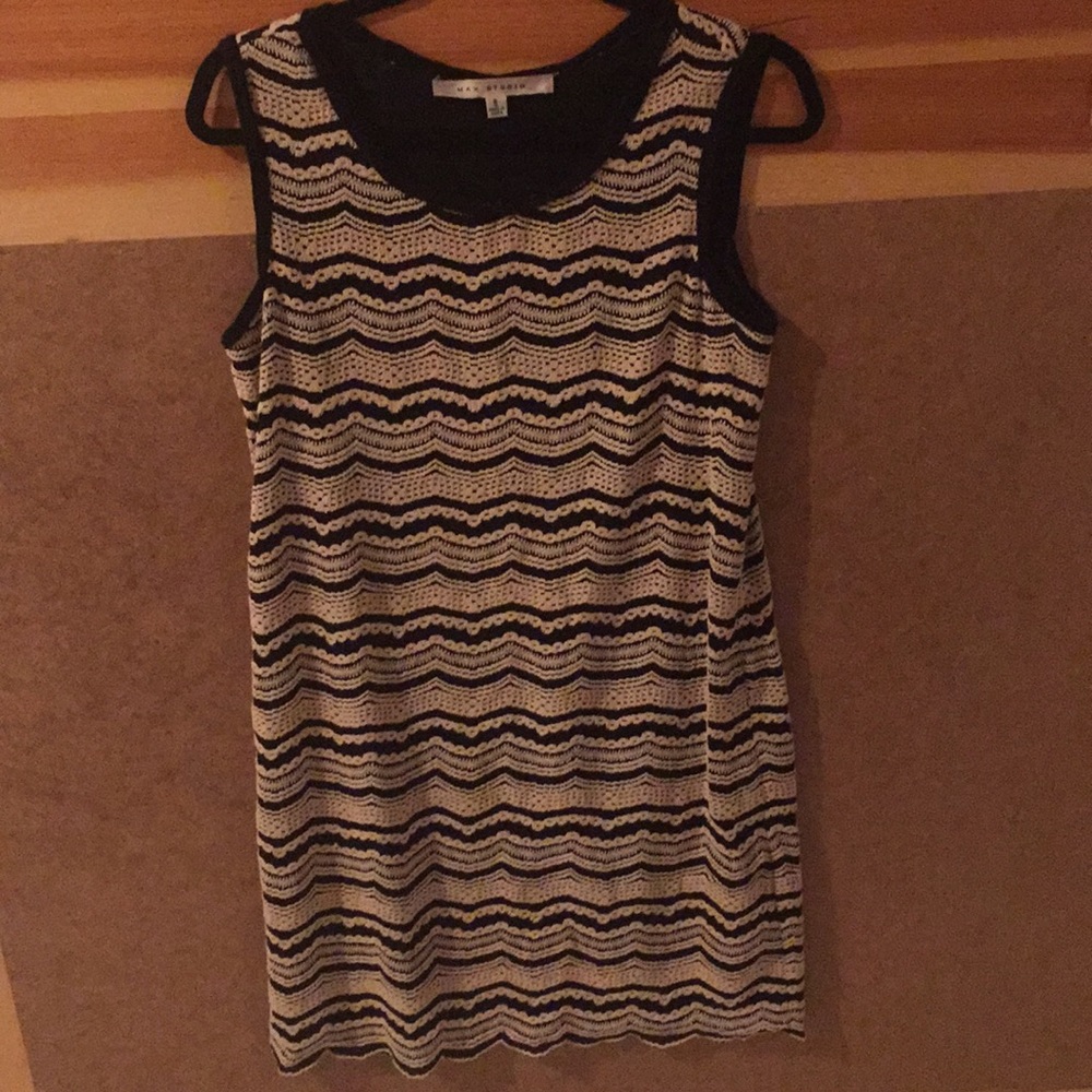 Max Studio - Black and Beige Dress