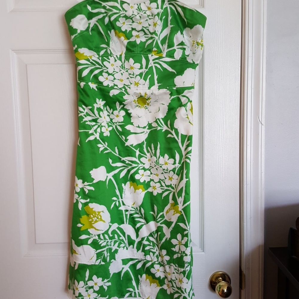 J. Crew Floral Strapless Dress, size 6