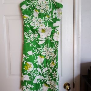 J. Crew Floral Strapless Dress, size 6