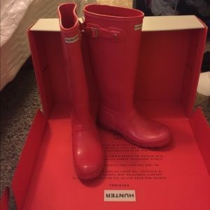 Tall Coral Hunter Boots