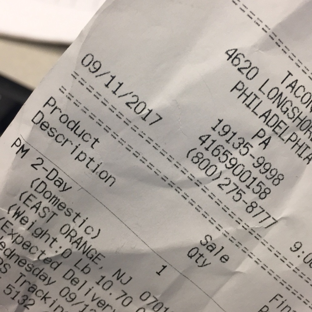 Proof of sale