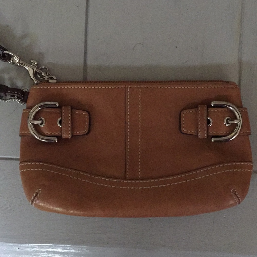 Coach Leather Wristlet
