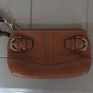 Coach Leather Wristlet