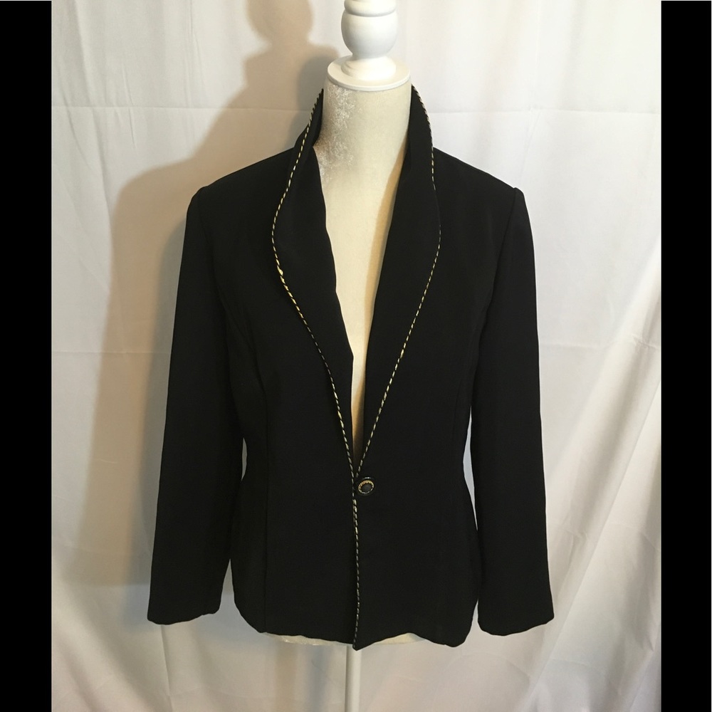 Black and gold blazer