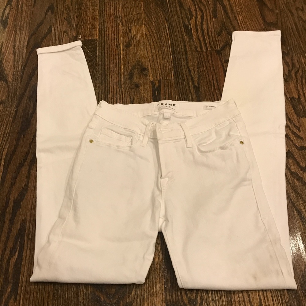 Frame white denim
