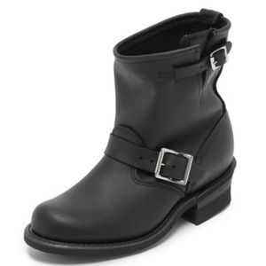 frye short engineer boots