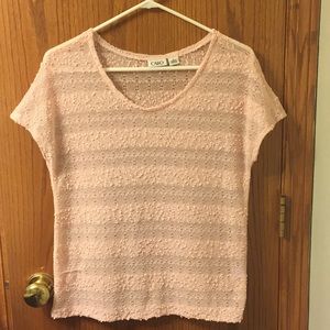 Light-pink sweater blouse