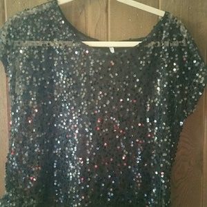 Sequin Crop