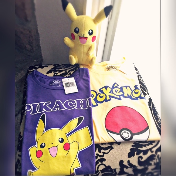 NWT Bundle of 2 Pokémon graphic T-Shirts size M - Picture 2 of 7