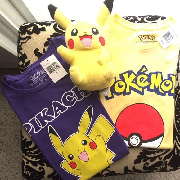 NWT Bundle of 2 Pokémon graphic T-Shirts size M - Picture 6 of 7
