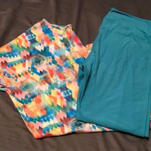 EUC Lularoe Irma and leggings