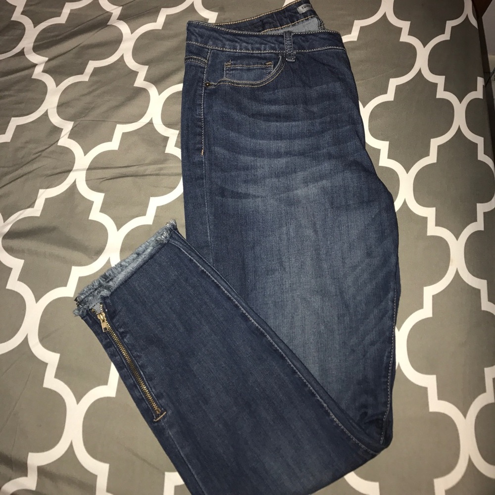 High waisted curvy skinny flex jeans size 15/16R
