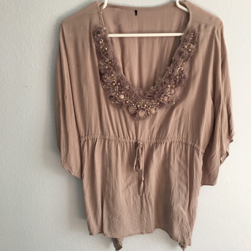 Dusty rose blouse