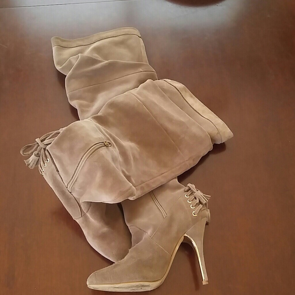 Colin Stuart Knee High Boots Size 7B - Picture 1 of 7