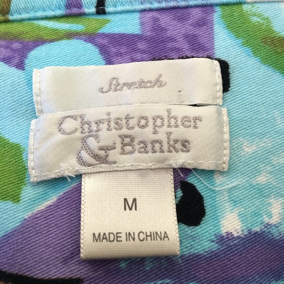 Christopher & Banks button down size M - Picture 3 of 8