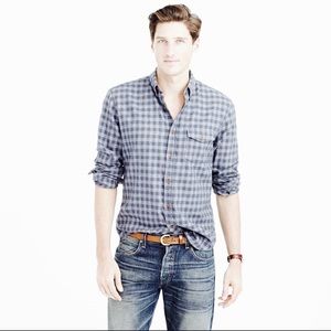 J.Crew Brushed Twill in Tonal Gingham Size M